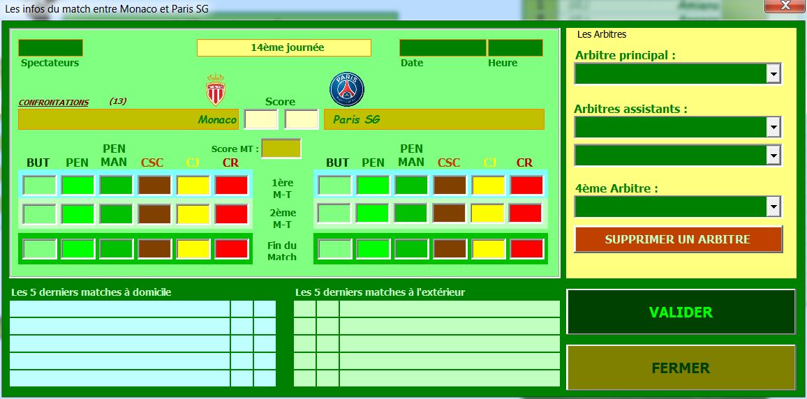 tableau de rencontre ligue 1